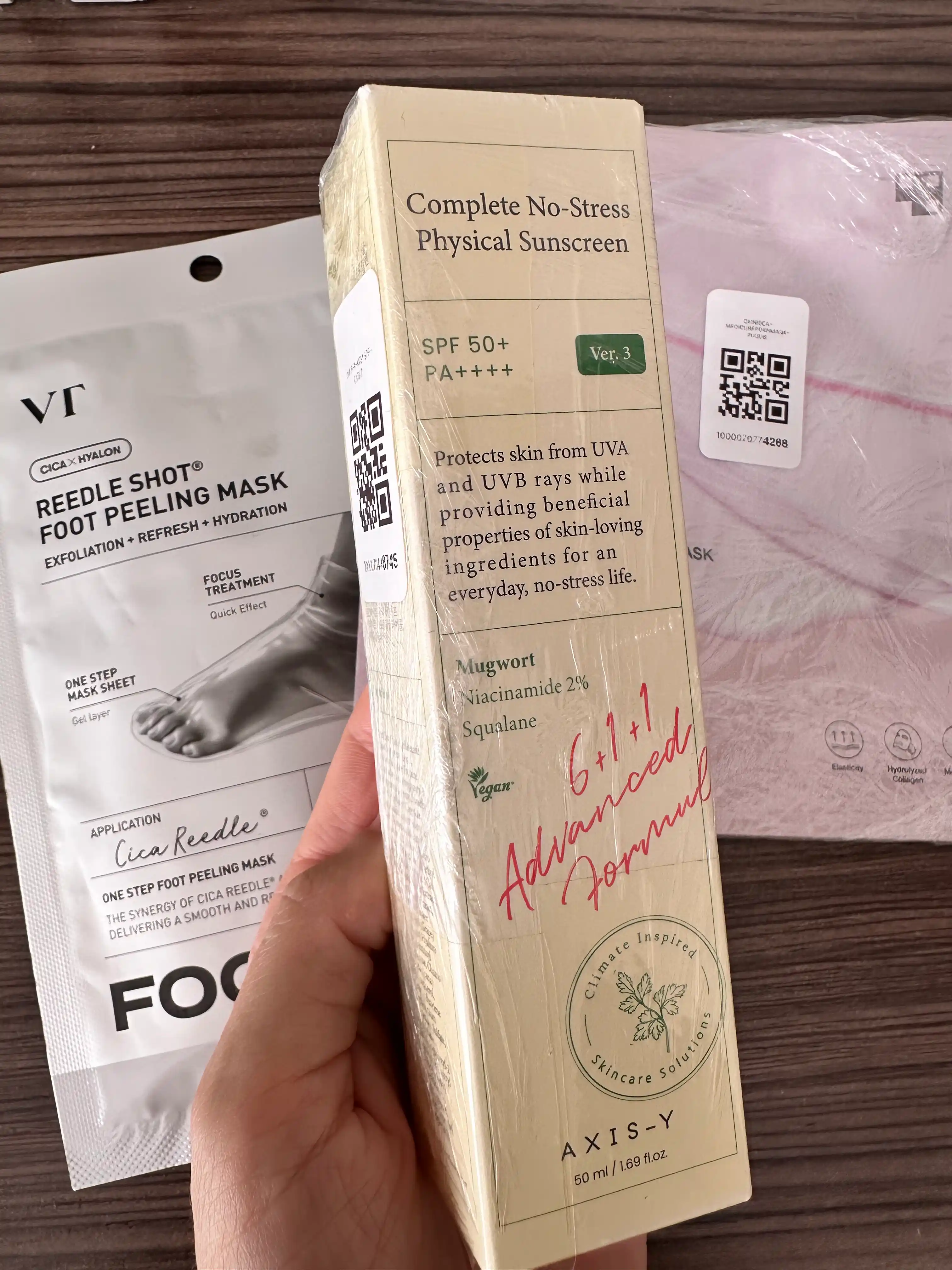 Yengil mineral quyoshdan himoya kremi yuz uchun AXIS-Y SPF50+ barcha turdagi teri uchun
