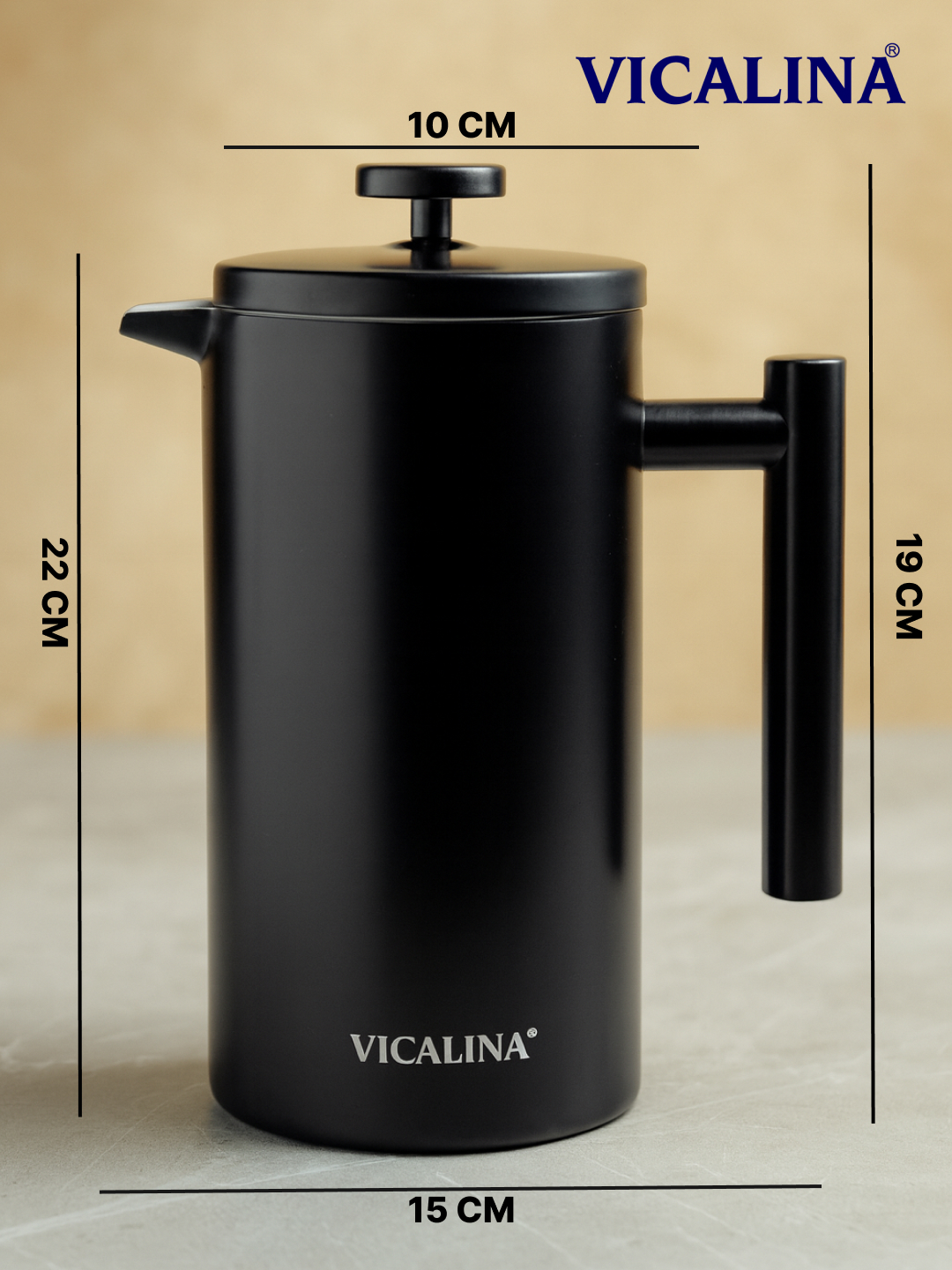 Френч-пресс Vicalina, стеклянный заварочный чайник для чая и кофе