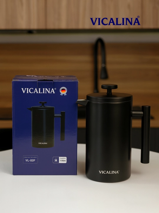 Френч-пресс Vicalina, стеклянный заварочный чайник для чая и кофе