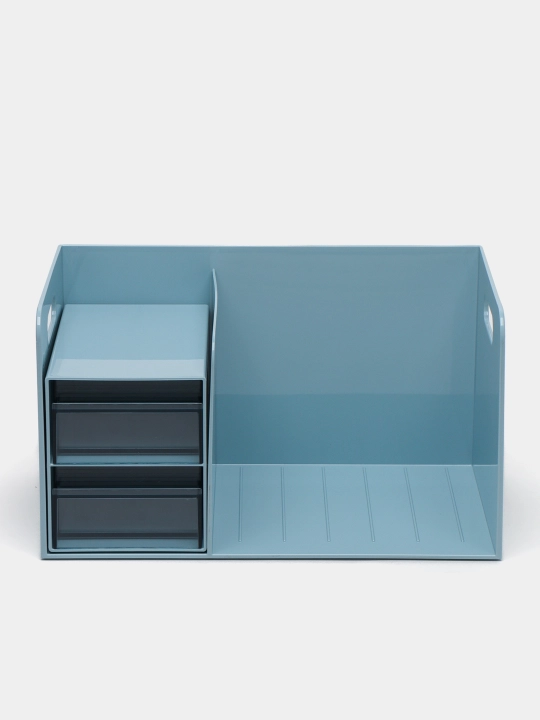 Органайзер +подставка для книг Deli PK110-BLUE