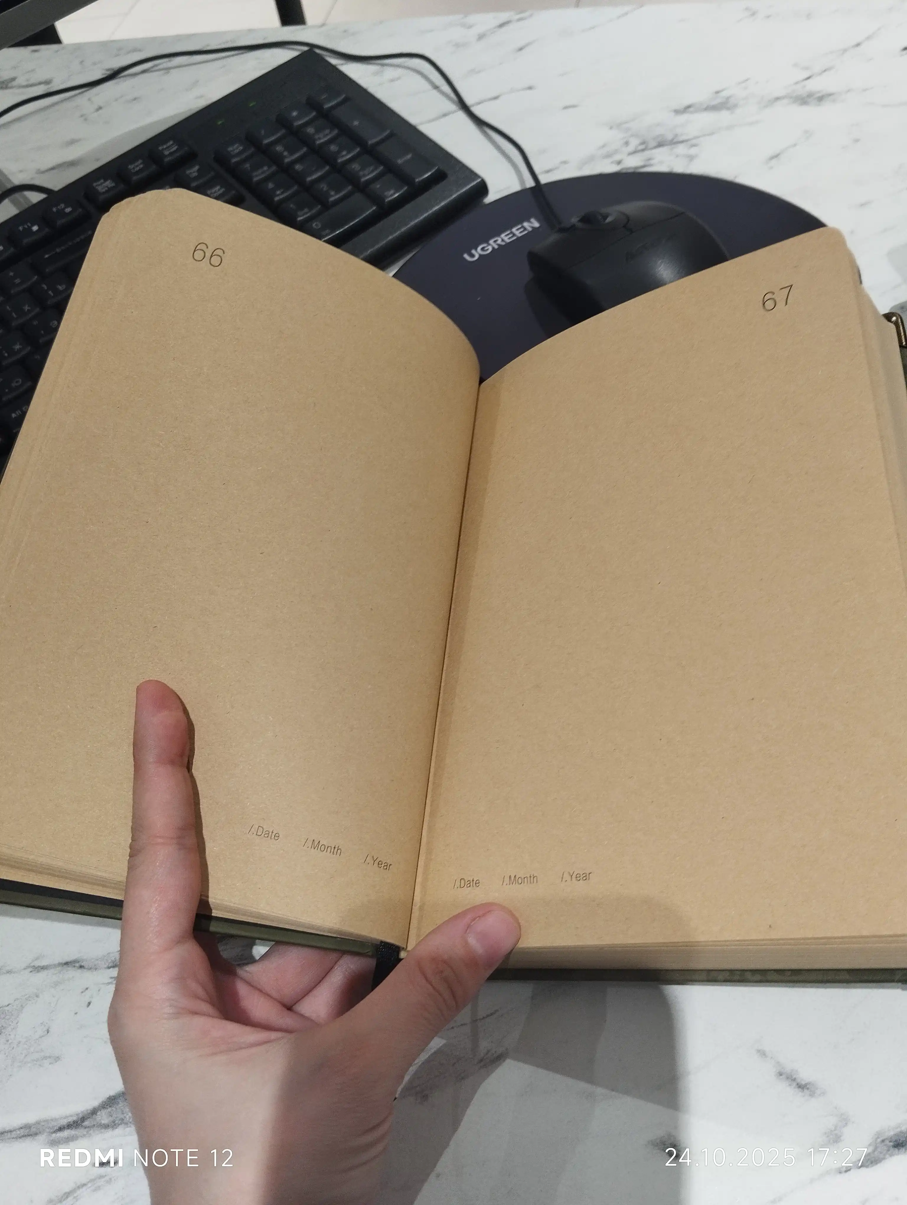 Блокнот, 365 дней с замком из крафт-бумаги, ежедневник без рисунка, ретро блокнот