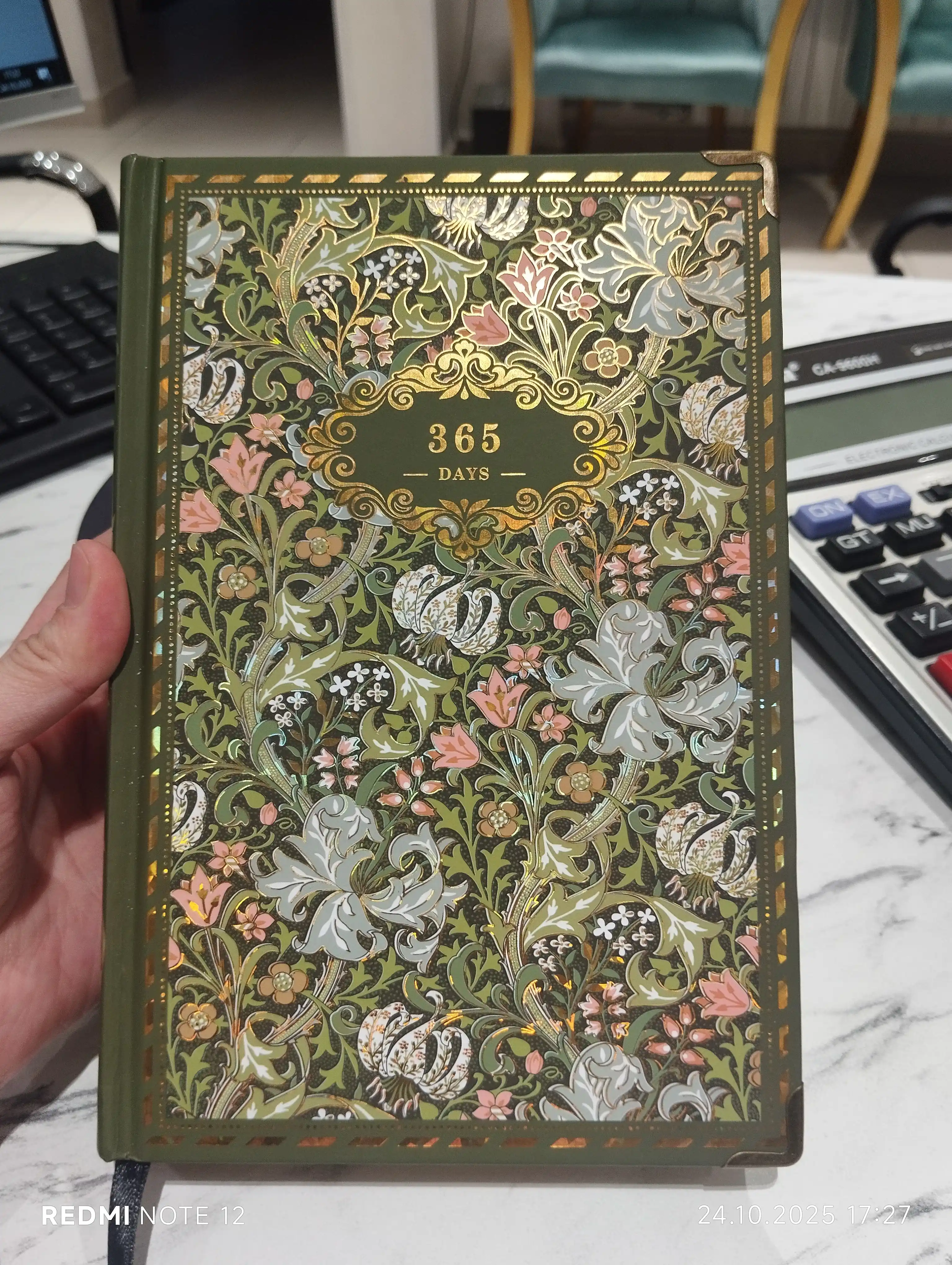 Блокнот, 365 дней с замком из крафт-бумаги, ежедневник без рисунка, ретро блокнот