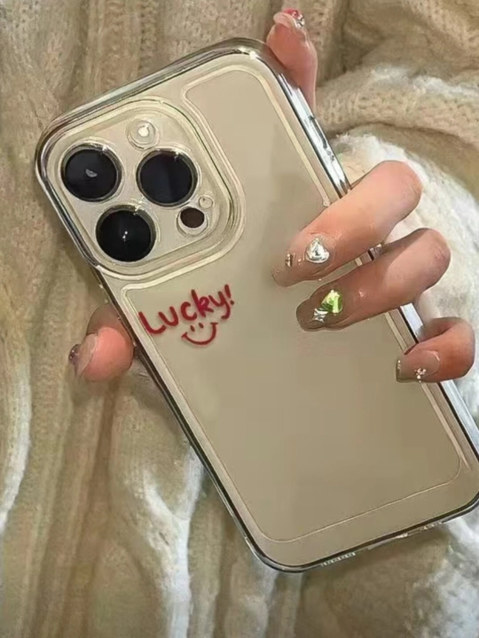 Чехол Lucky для iPhone, прозрачный, силиконовый - 