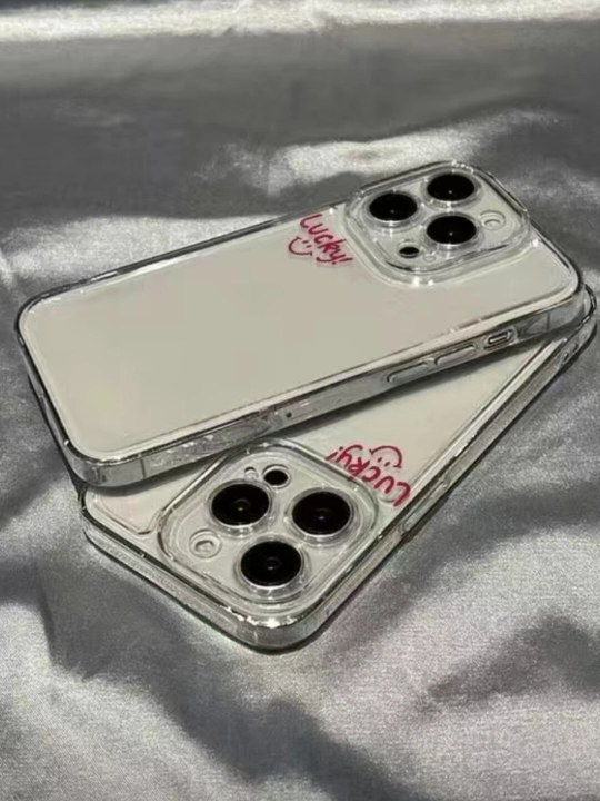 Чехол Lucky для iPhone, прозрачный, силиконовый