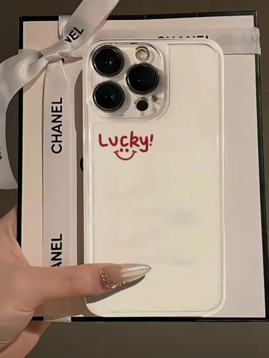 Чехол Lucky для iPhone, прозрачный, силиконовый