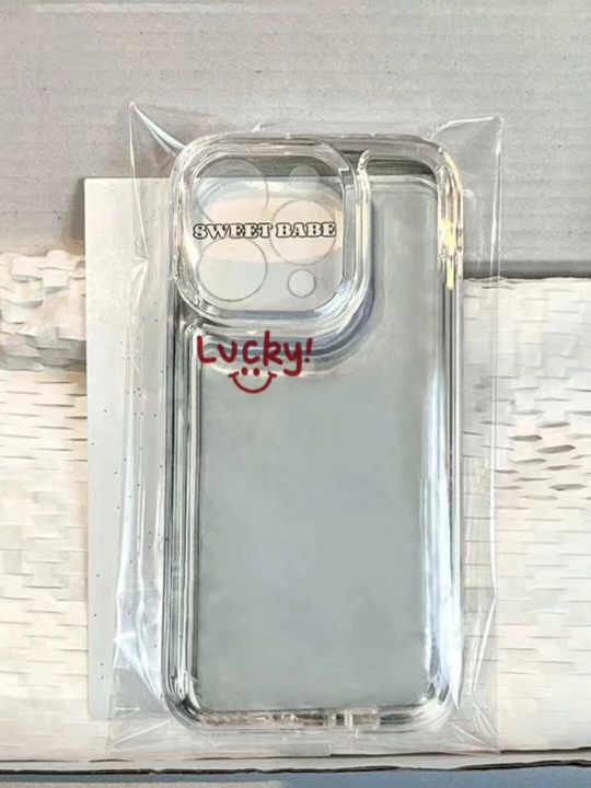 Чехол Lucky для iPhone, прозрачный, силиконовый