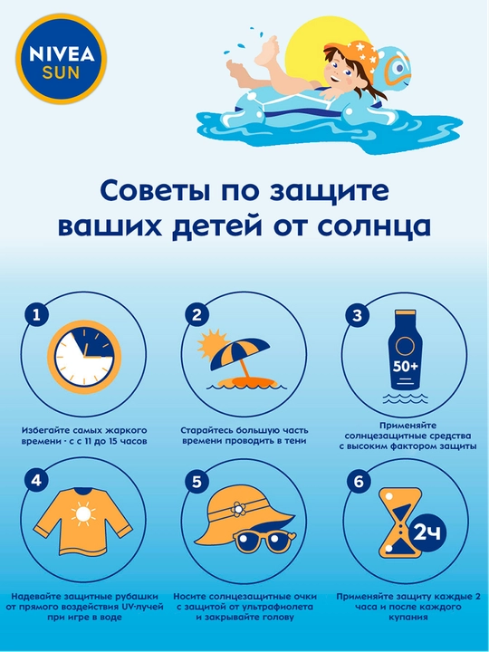 NIVEA Солнцезащитный спрей для детей Ультра защита SPF50+ 200 мл