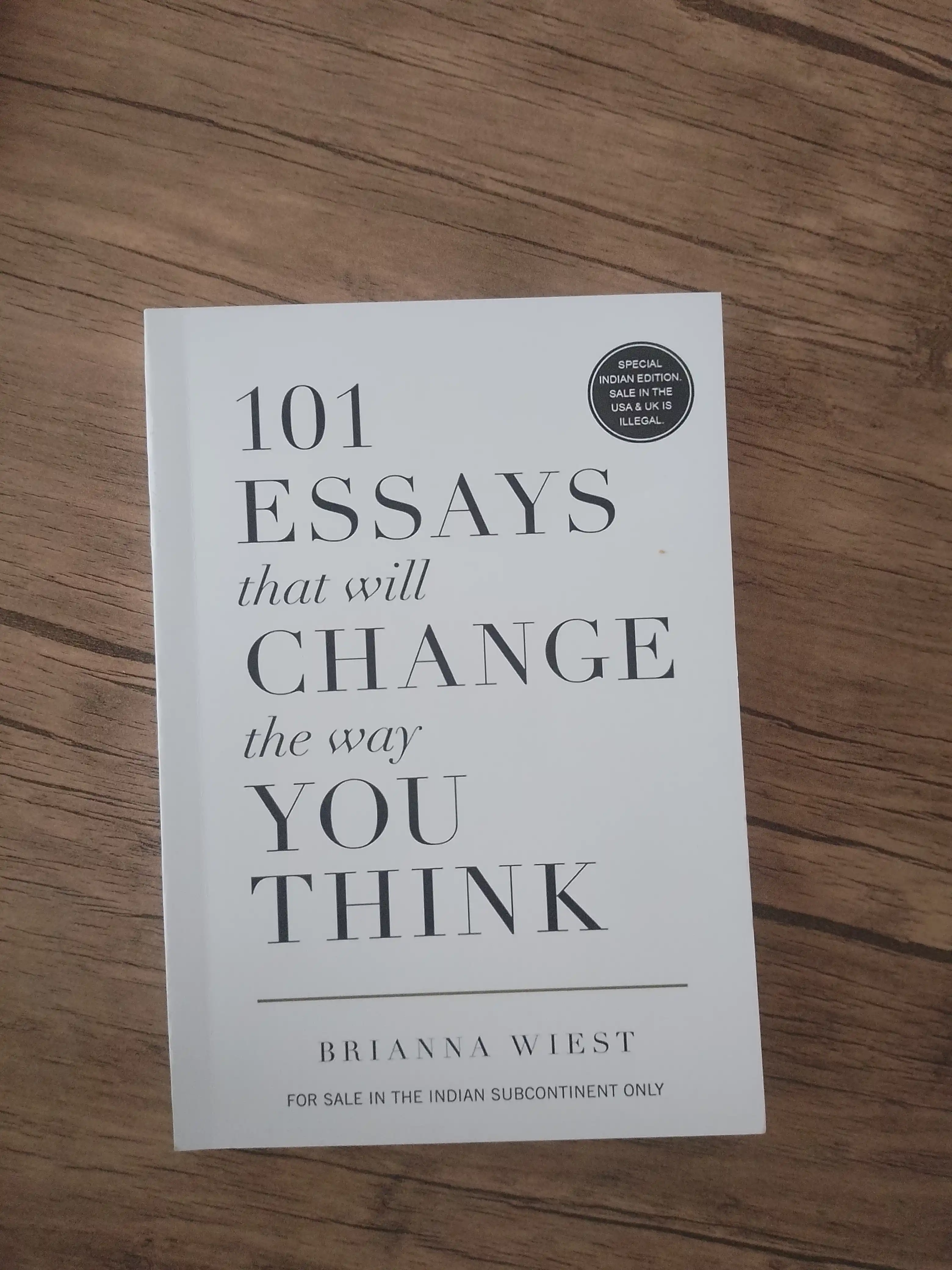 101 Essays That Will Change The Way You Think, Briana Wiest, ingliz tili