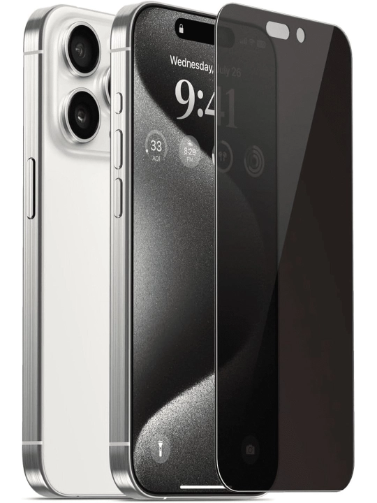 IPhone 15, 16, 17, Pro, Pro Max uchun himoya oynasi