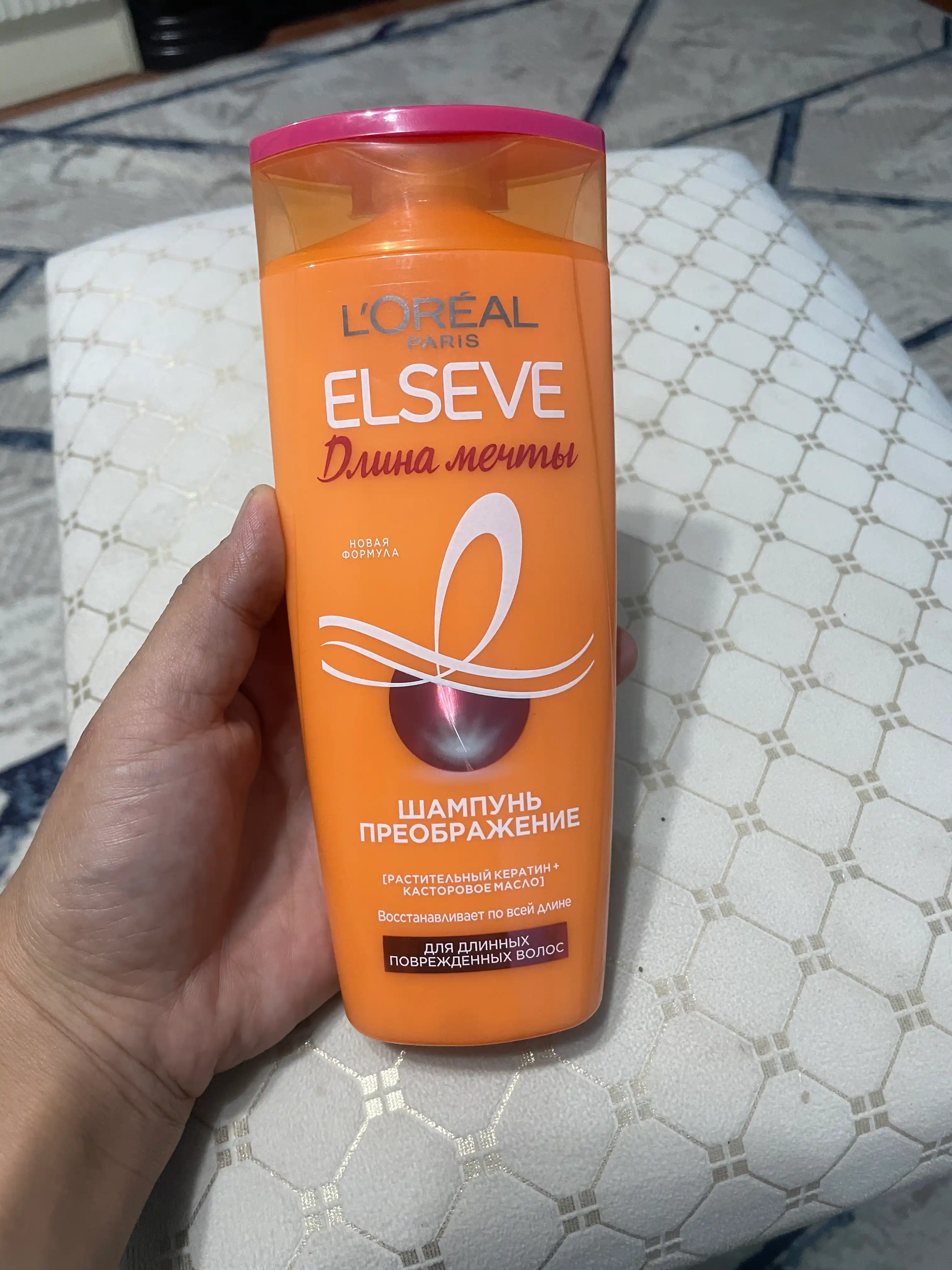 L'Oreal Paris Шампунь преображение Elseve, длина мечты, для длинных поврежденных волос, с кератином, 250 мл