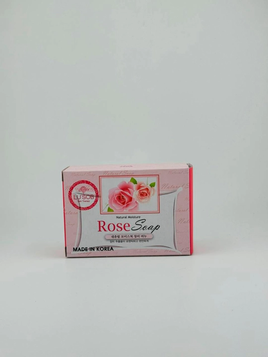 Мыло для лица и тела с маслом розы "Rose Soap" Lu’Sob (Корея)