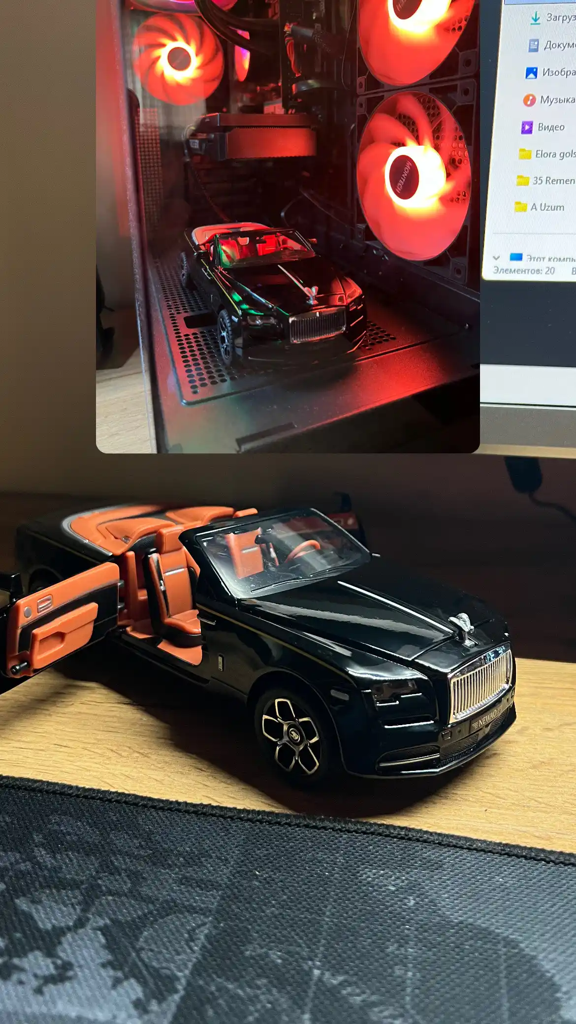 Temir mashina – bolalar uchun o‘yinchoq, kolleksion model metall avtomobil 1:24