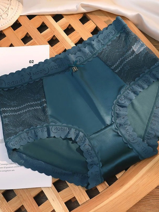 Ayollar va qizlar uchun paxtali ich kiyim,trusik, 1 dona,1 o'lcham kichik - 