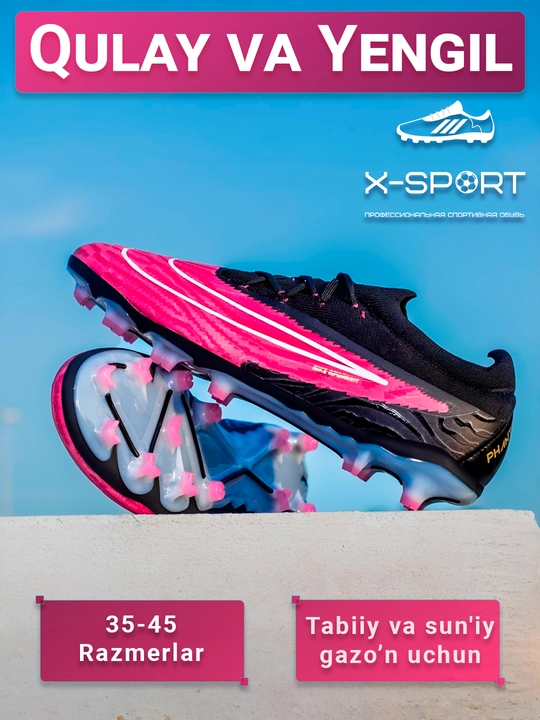 Professional butsi va sorokonojka Phantom GX Elite TF va FG futbol butsalari