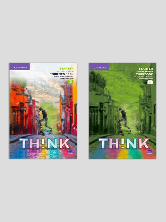 Think 2nd edition. Starter, 1, 2, 3, 4 (A1, A2, B1, B1+, B2). Studentbook+Workbook, A4