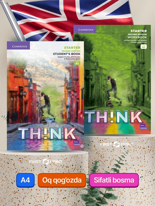 Think 2nd edition. Starter, 1, 2, 3, 4 (A1, A2, B1, B1+, B2). Studentbook+Workbook, A4 - 