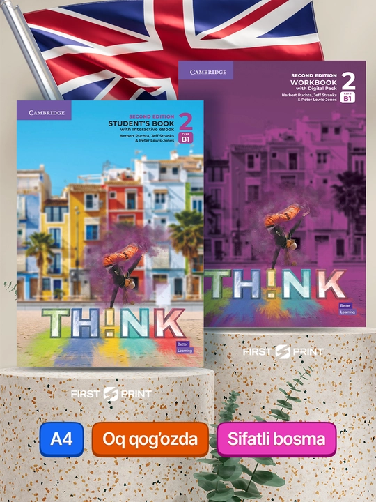 Think 2nd edition. Starter, 1, 2, 3, 4 (A1, A2, B1, B1+, B2). Studentbook+Workbook, A4 - 