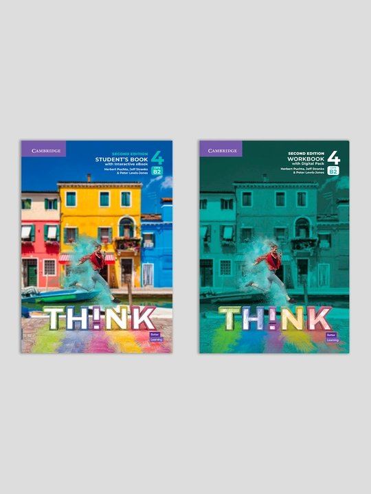 Think 2nd edition. Starter, 1, 2, 3, 4 (A1, A2, B1, B1+, B2). Studentbook+Workbook, A4