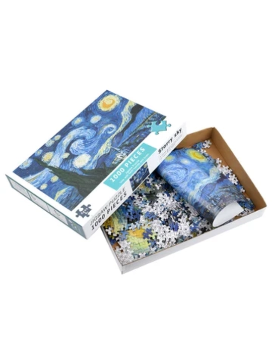 1000 donalik “Puzzle” – 50x75 sm, kattalikdagi mantiqiy rivojlantiruvchi o‘yin