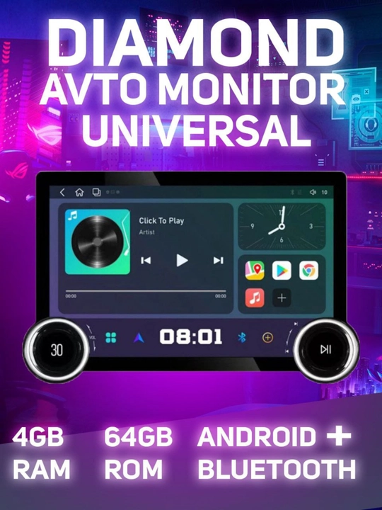 Android avtomobil monitori Diamond X80 4/64 GB - 