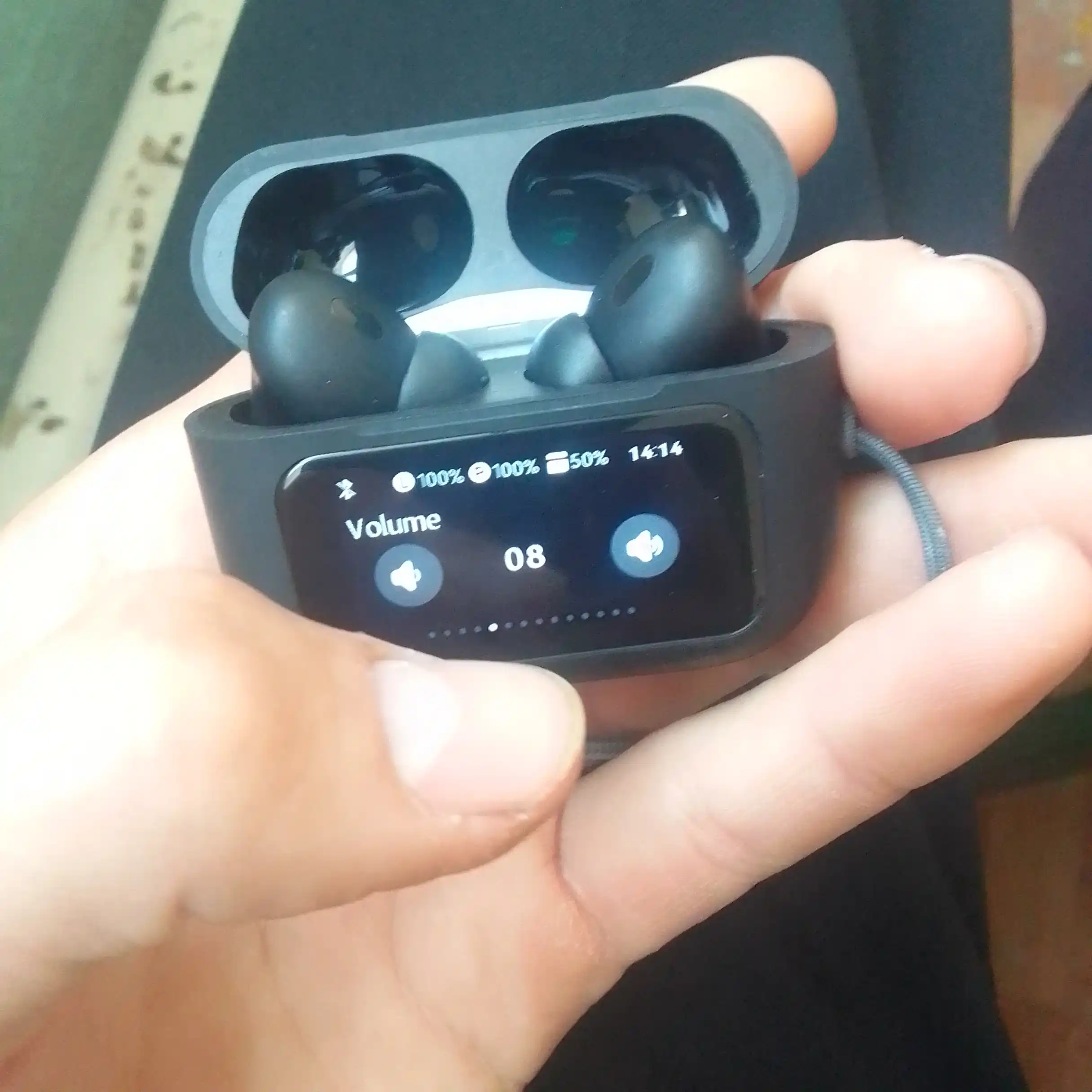 Smart Bluetooth quloqchin, ekranga ega, sensorli boshqaruv, xabarlar bilan, 22+ funksiya