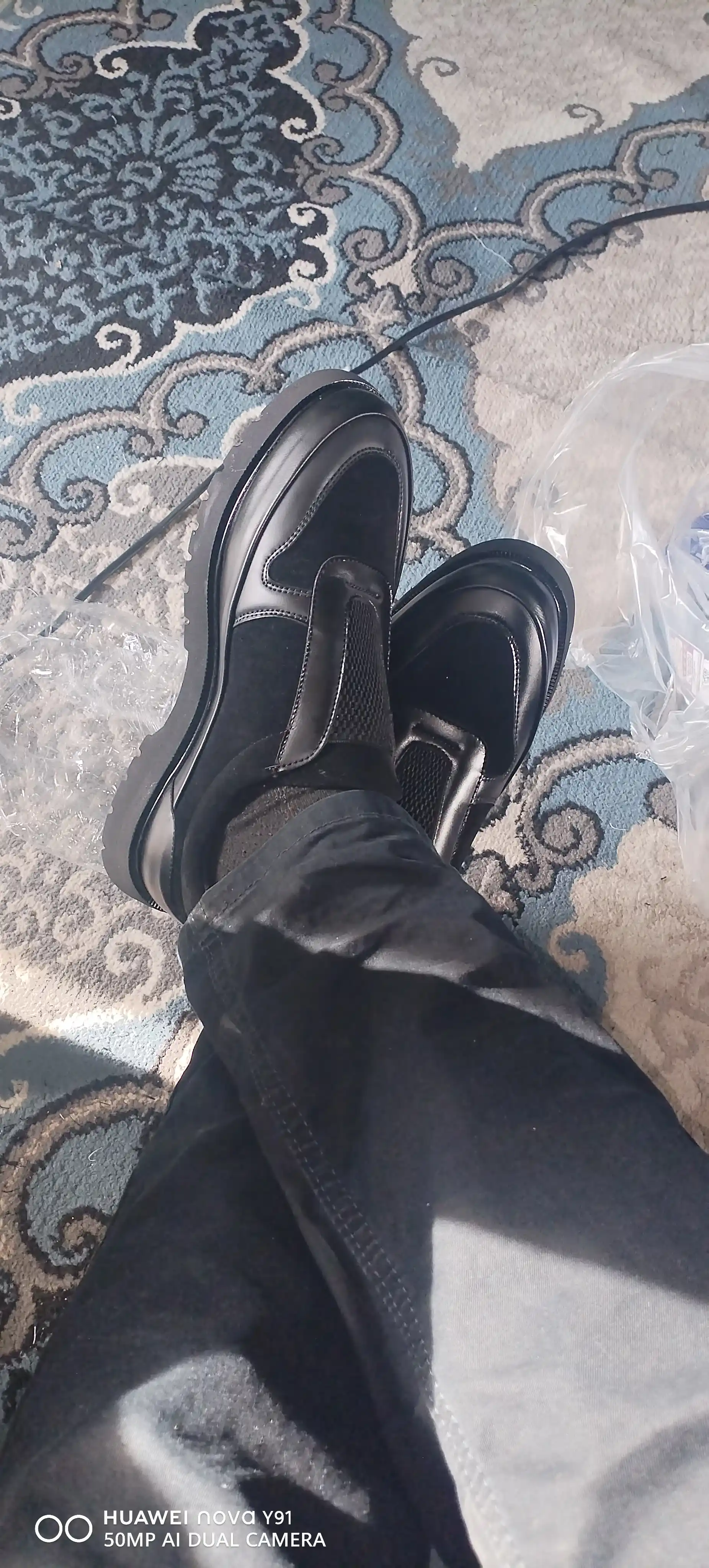 Erkaklar poyabzali, suv o'tkazmaydigan, eko charm, 39 - 43