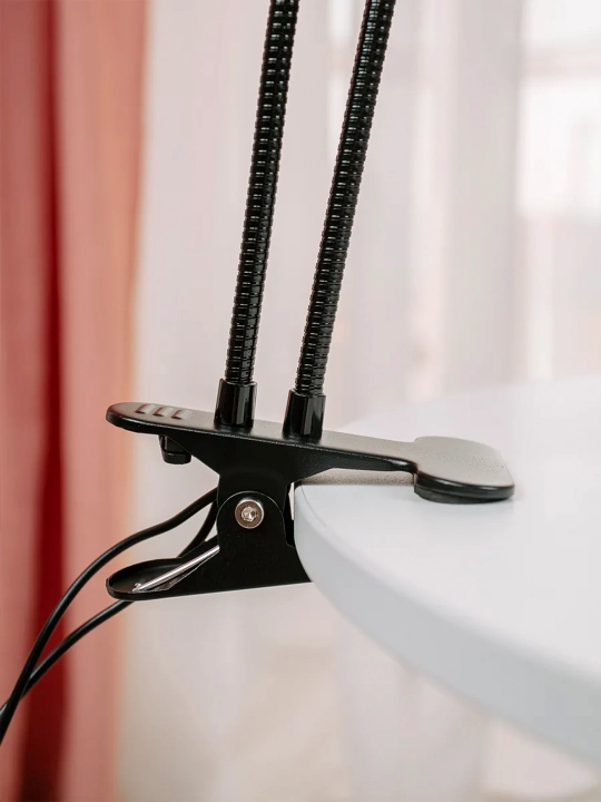 Фитолампа для растений на прищепке. Полный спектр. USB и таймер. 2, 4, 5 лучей