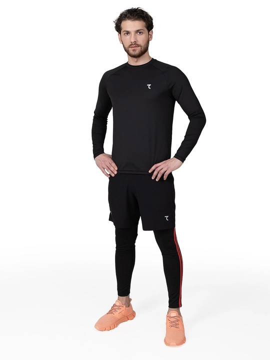Мужской спортивный лонгслив 7SABER Flex Pro компрессионный рашгард