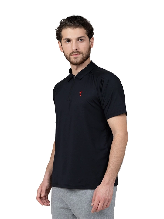 Erkaklar polo futbolkasi 7SABER Classic Motion sport molniyali
