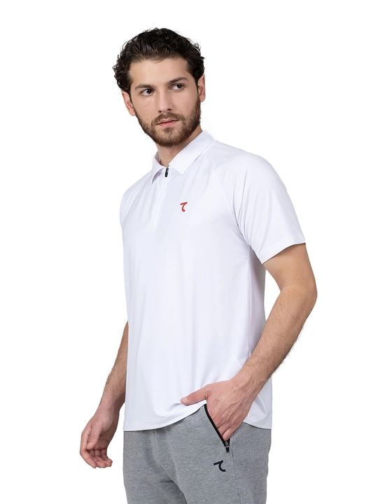 Erkaklar polo futbolkasi 7SABER Classic Motion sport molniyali