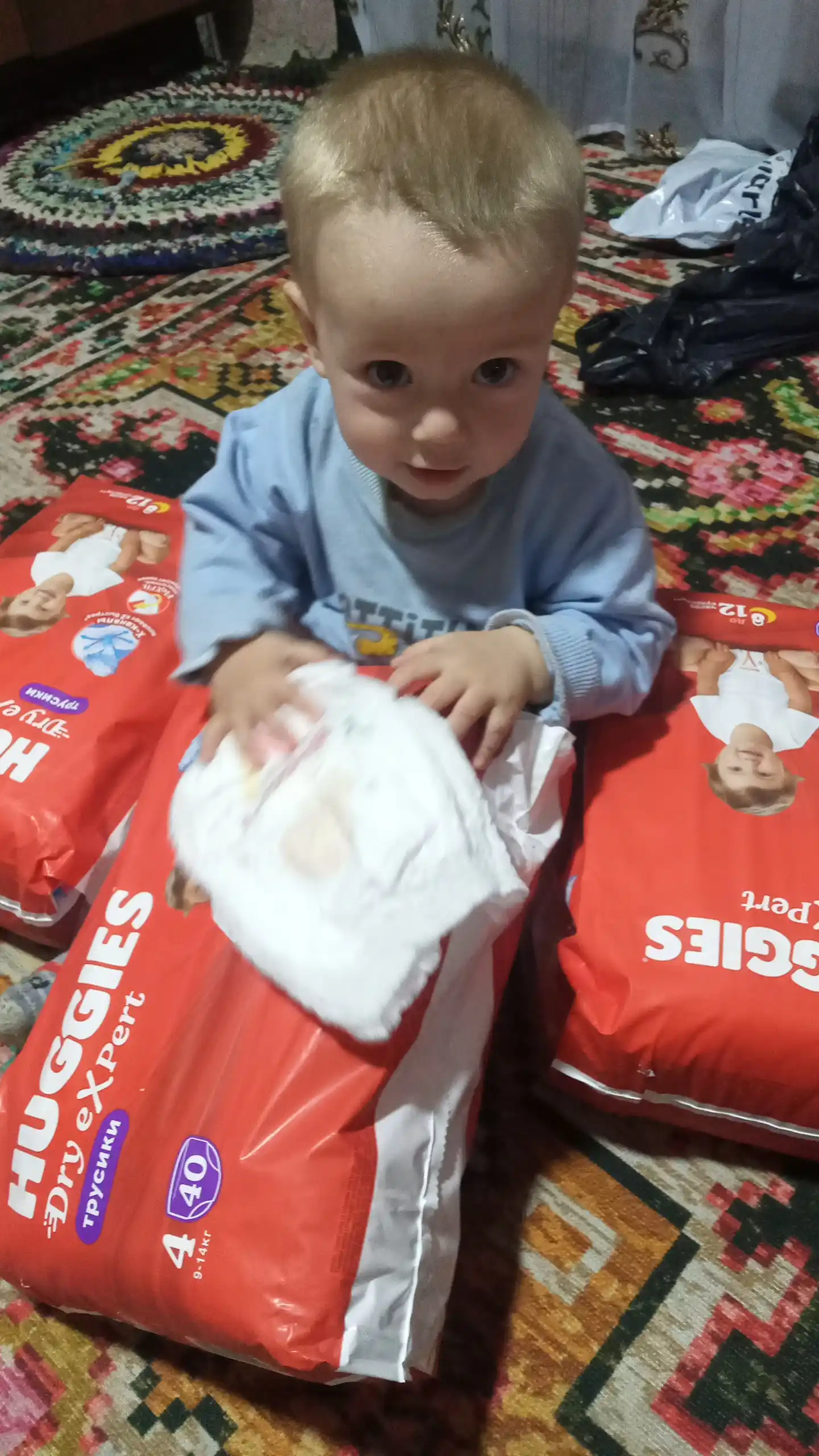 Huggies Dry Expert 4 L o‘lchamli trusikli tagliklar, 9-14 kg, 40 dona