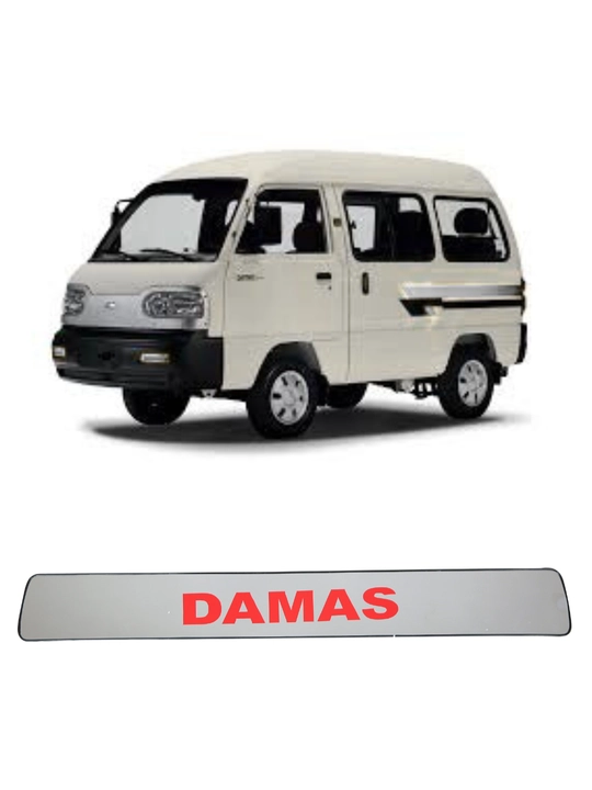 Avtomobil Damas uchun orqa nomer tepa stikeri, xrom 1 dona - 