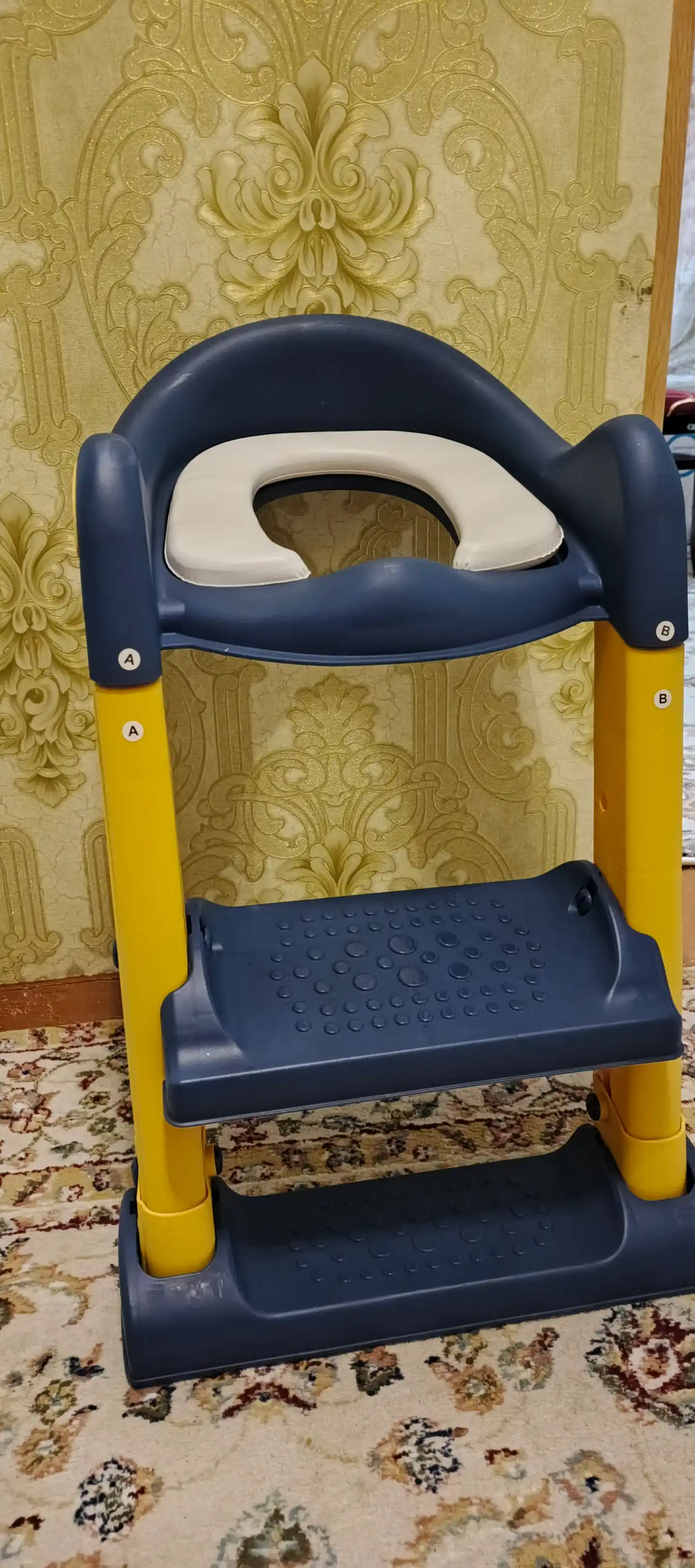 Детское сиденье на унитаз, с лестницей, для девочки и мальчика