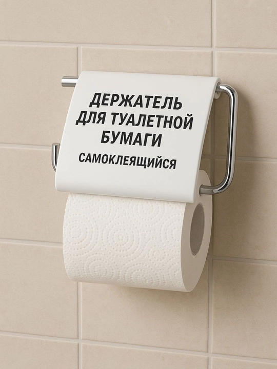 Держатель для туалетной бумаги,  пластиковый, самоклеящийся, для ванной, туалетной комнаты