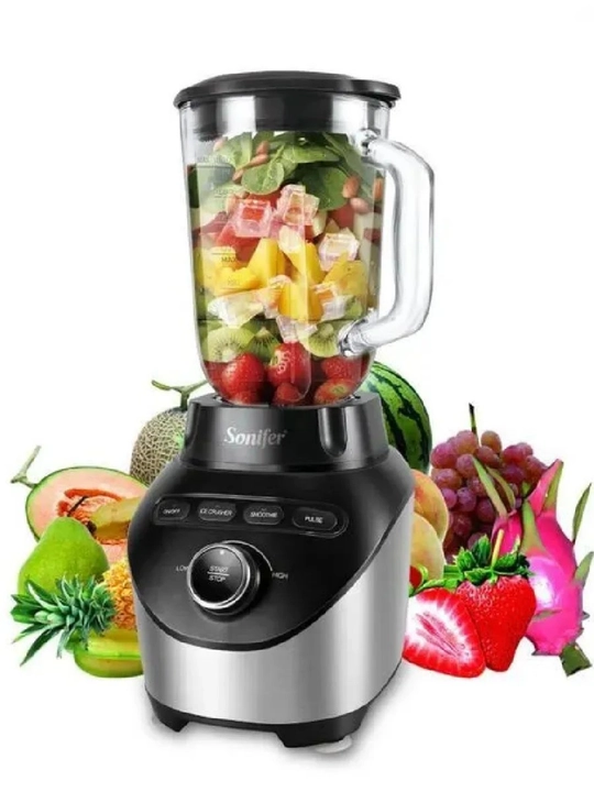 Ko‘p funksiyali elektr blender 10-tasi-1 da, maydalagich va smuzi tayyorlagich, 1000 Vt - 