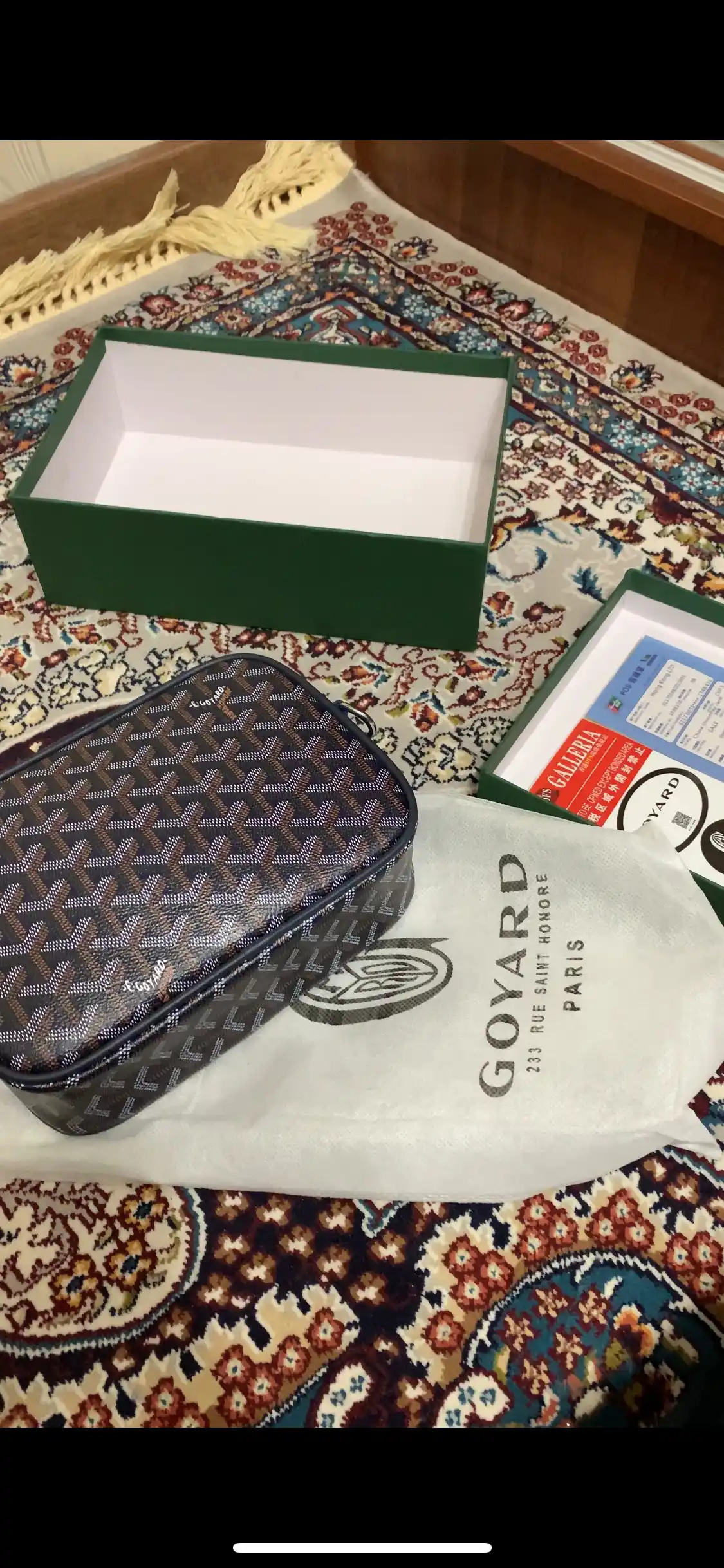 Мужская сумка с узором через плечо "GoYard