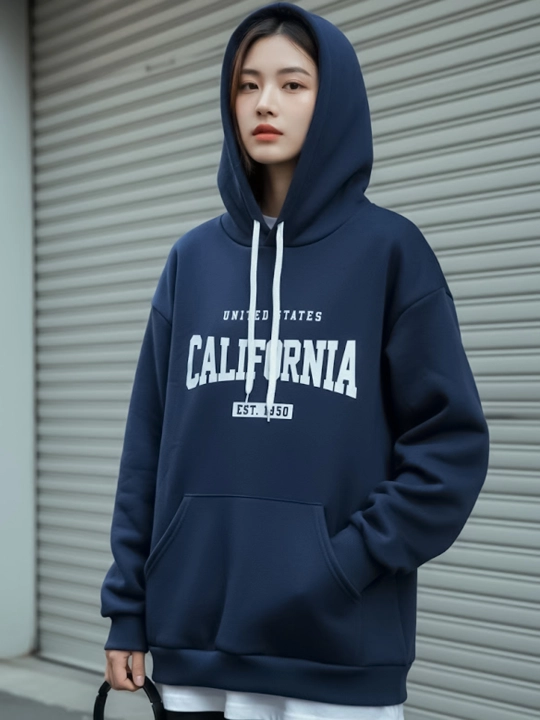 Худи женская, стандартного размера, подходит для 48–54 L, XL