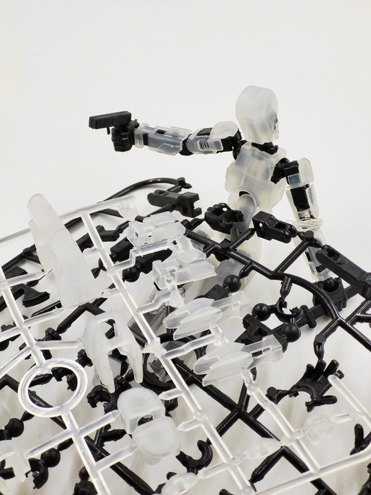 3D konstruktor robot — magnitli o‘yinchoq, 6 xil rangda, yig‘iladigan interaktiv model