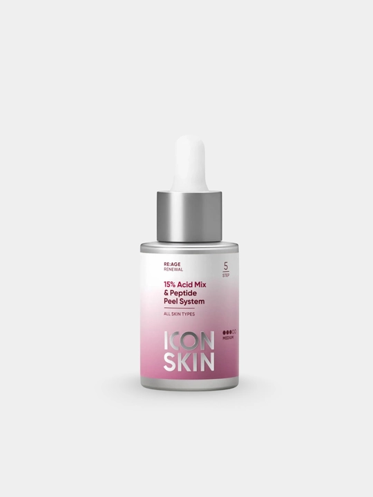 ICON SKIN terini yangilash uchun kislotalar va peptidlar bilan professional piling, 30 ml