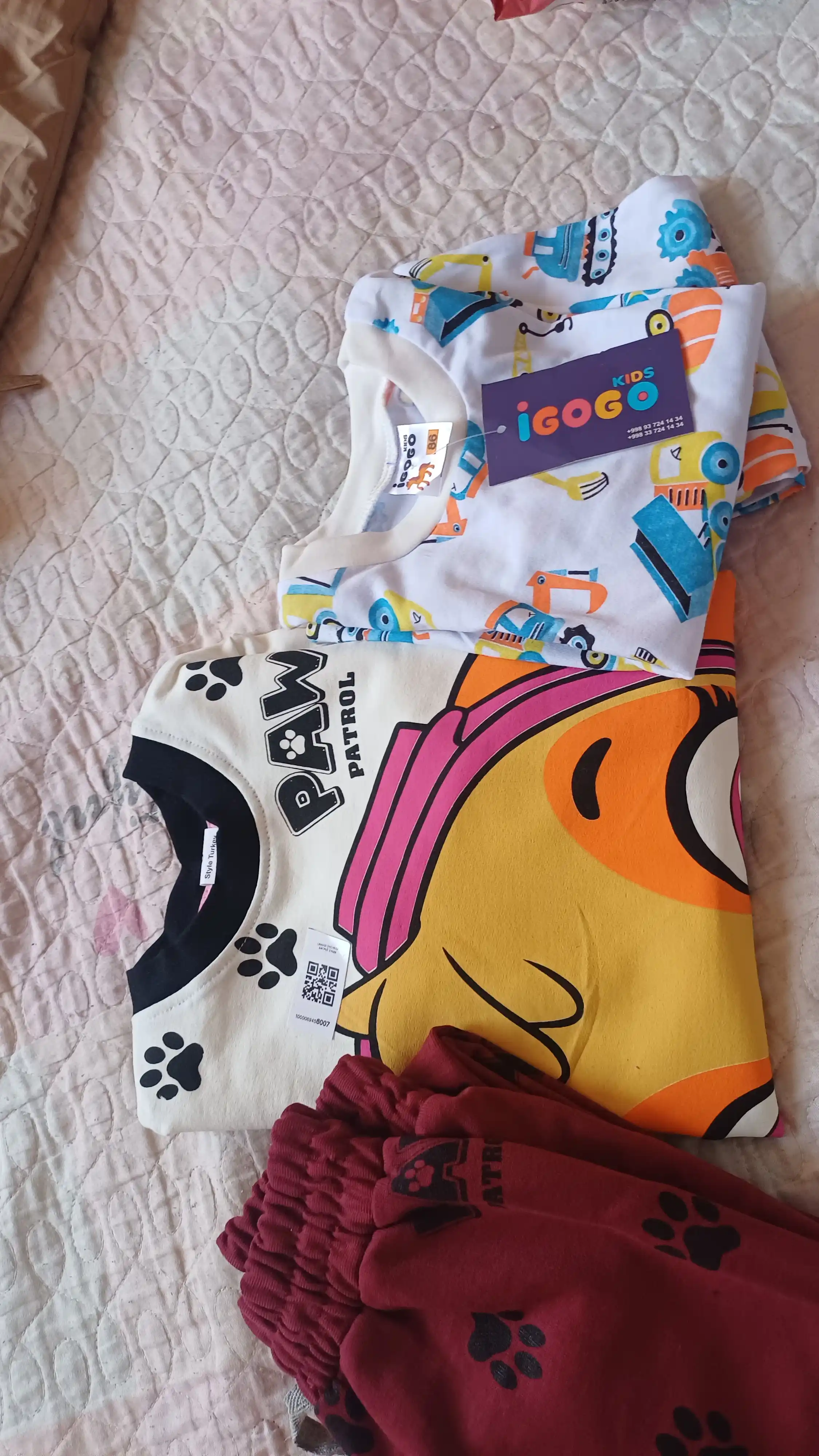 6 oydan 24 oygacha bo'lgan chaqaloqlar uchun pijamalar IGoGoKids