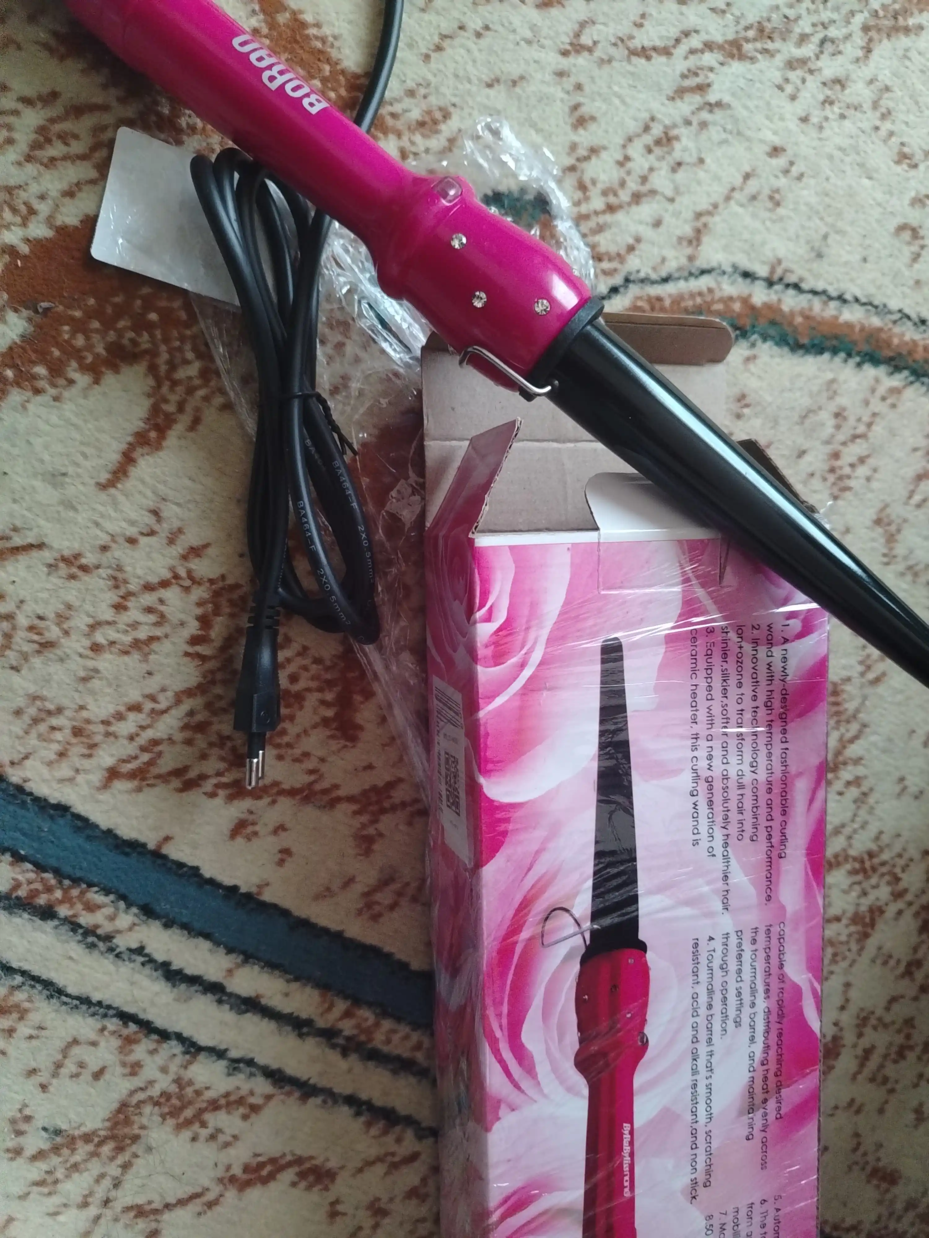 Professional ployka, ByBabylissnano ST2218, sochni jingalak qilish uchun qisqich