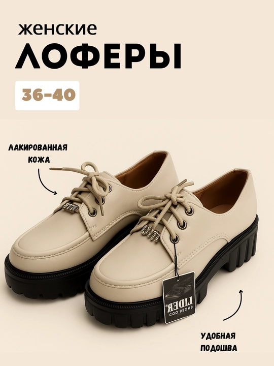 Лоферы для женщин и девочек, на весну и осень, 36/40 - 