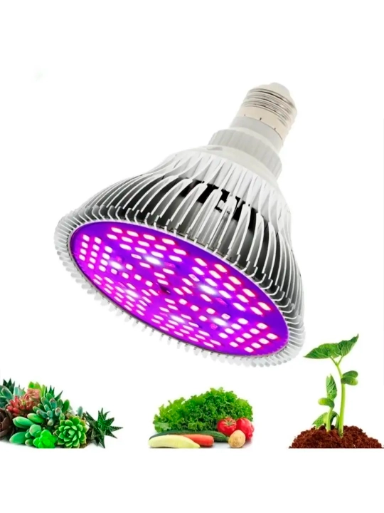 To'liq spektrli fitolamp, ultrabinafsha. 78LED, 50Vt, SMD 5730, Red+Blue+White+UV+IR