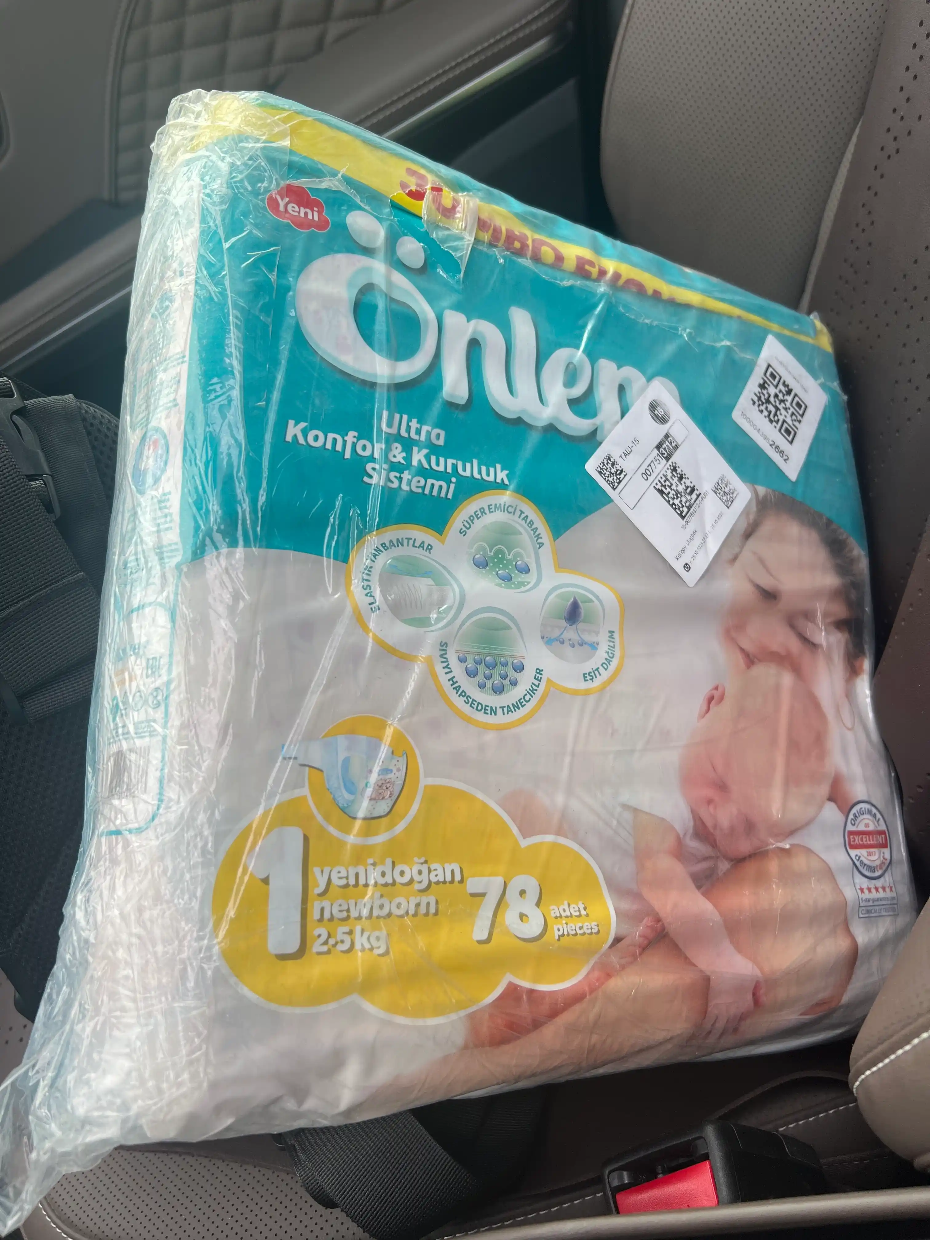 Bolalar tagligi pampers "Onlem Jumbo Economic", 1 o‘lcham, 78 dona