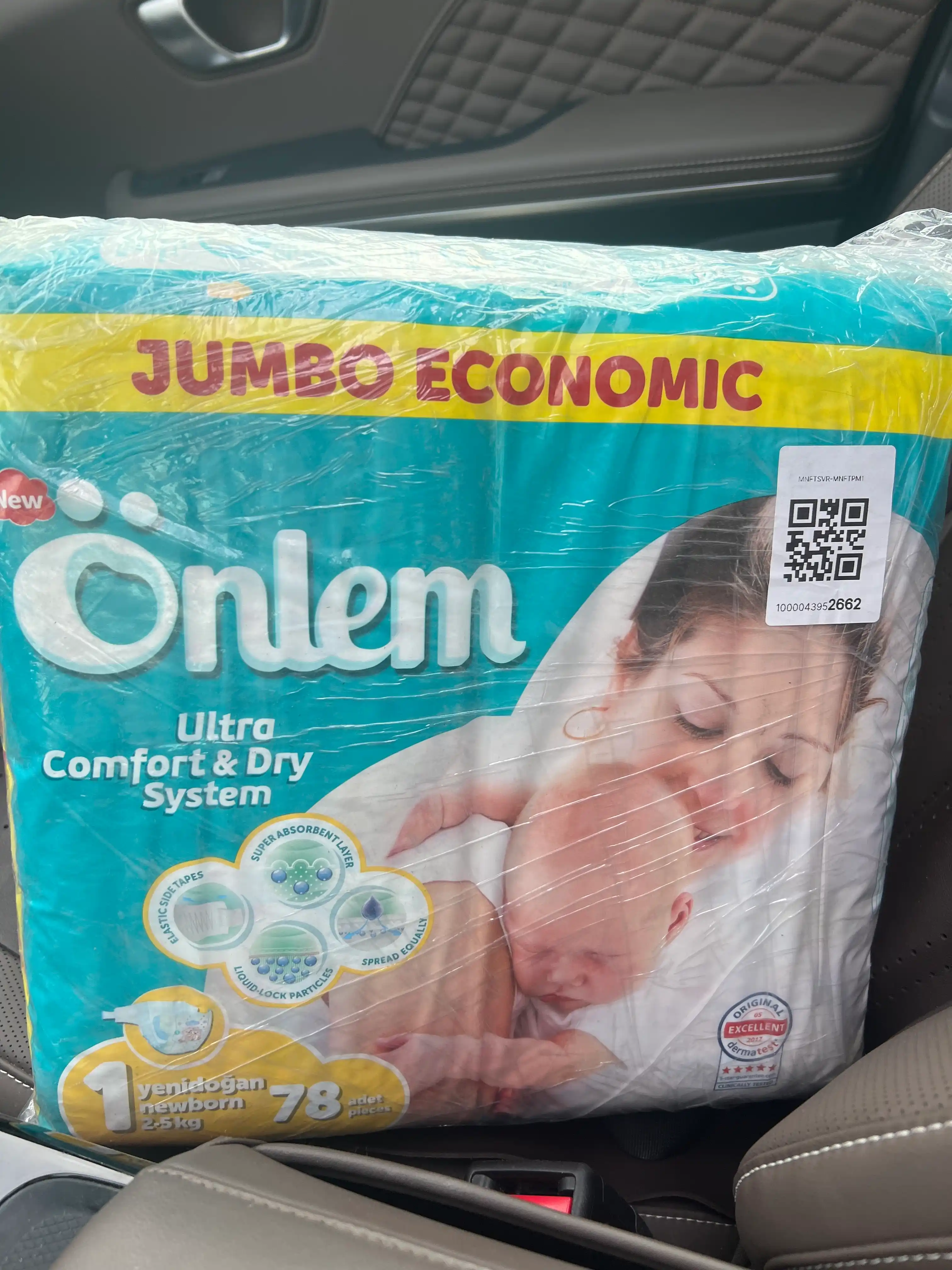 Bolalar tagligi pampers "Onlem Jumbo Economic", 1 o‘lcham, 78 dona