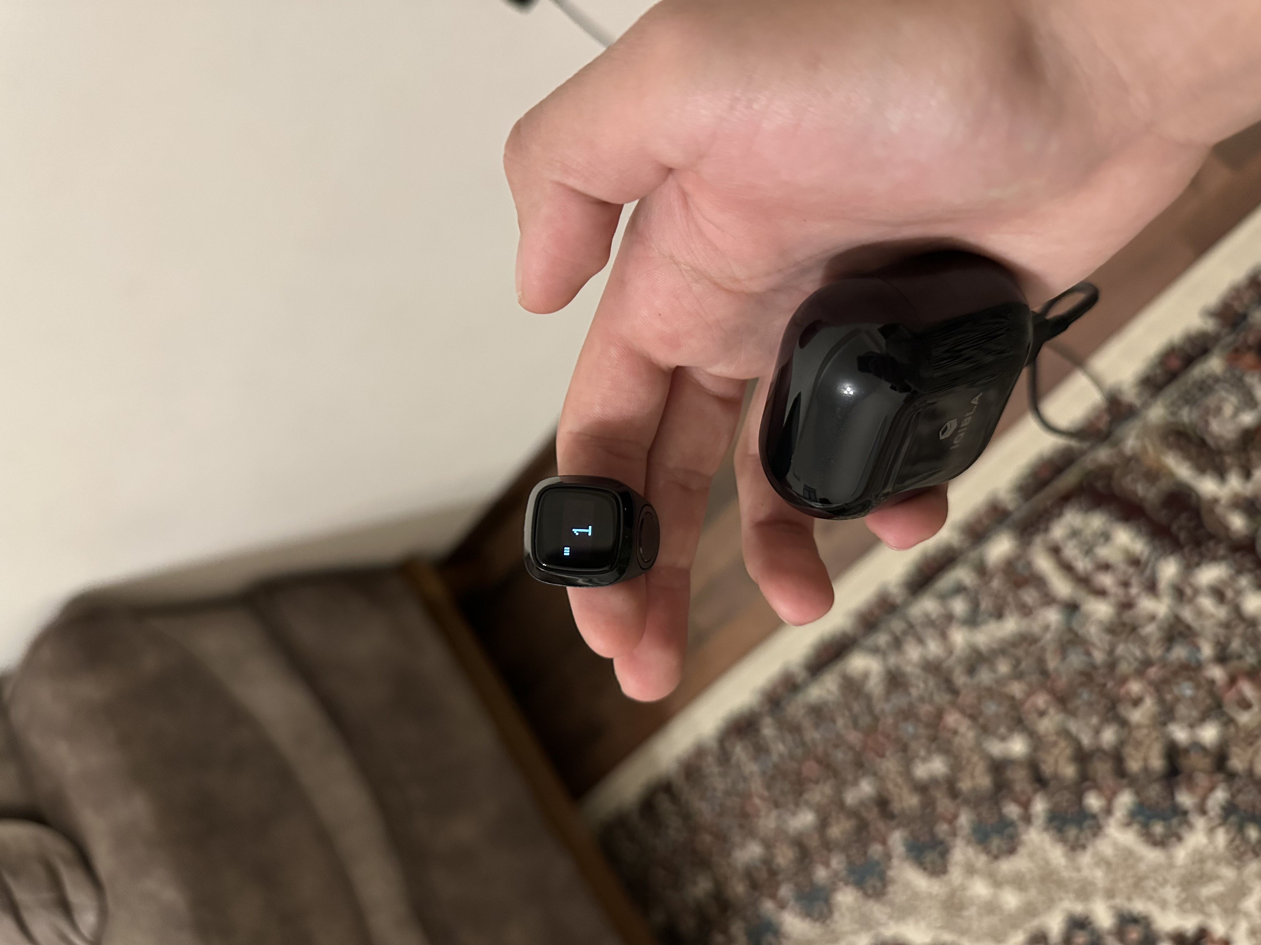 Смарт-кольцо для зикра, электронные четки Zikr Ring Lux + заряжающий кейс в подарок