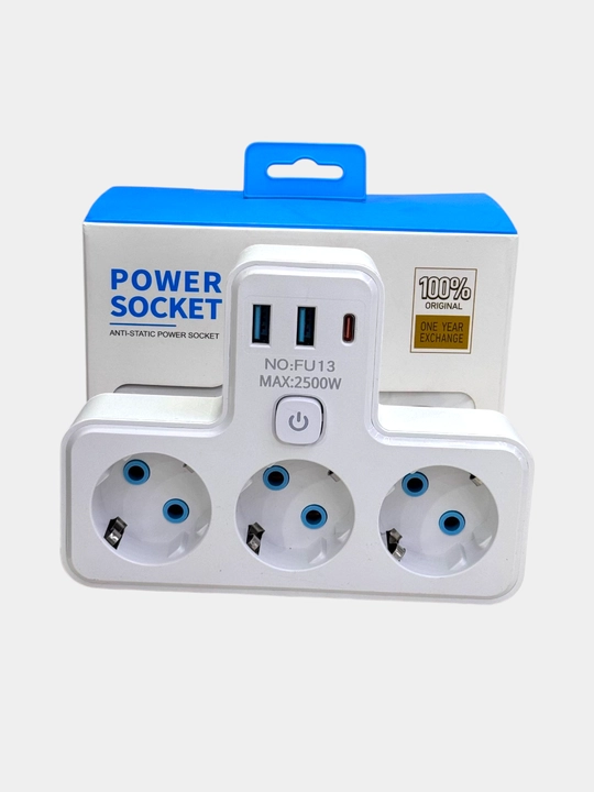 USB troynik, type-s, quvvati 10 amper, yoqish va o‘chirish tugmasi