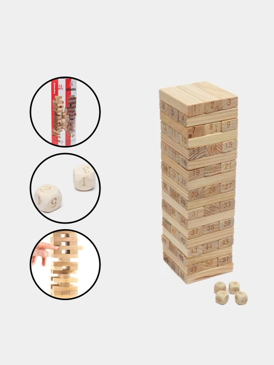 Stol o'yini Jenga, 54, 48 qisim