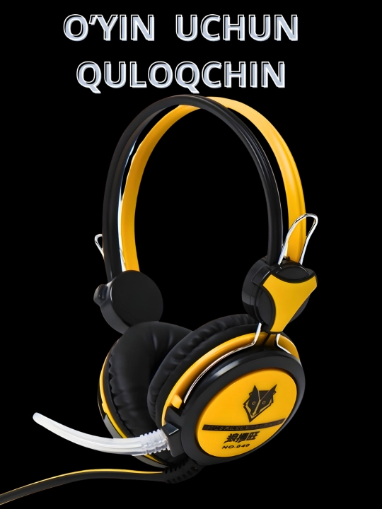 O‘yinchilar uchun naushnik aming headset — qulay yostiq, tiniq Ovoz, mikrofon bilan - 