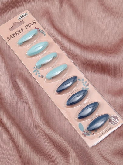 XIJAP PIN — Набор зажимов для платка с иглой — TUSHLAR-XIJAPPIN-ГОЛУБ